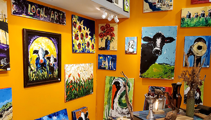colorful art gallery