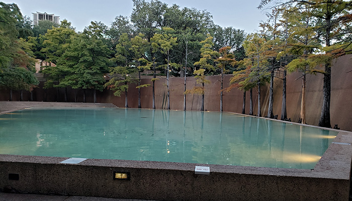 quiet pool at water garden