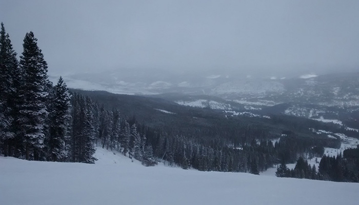 mountain with snow